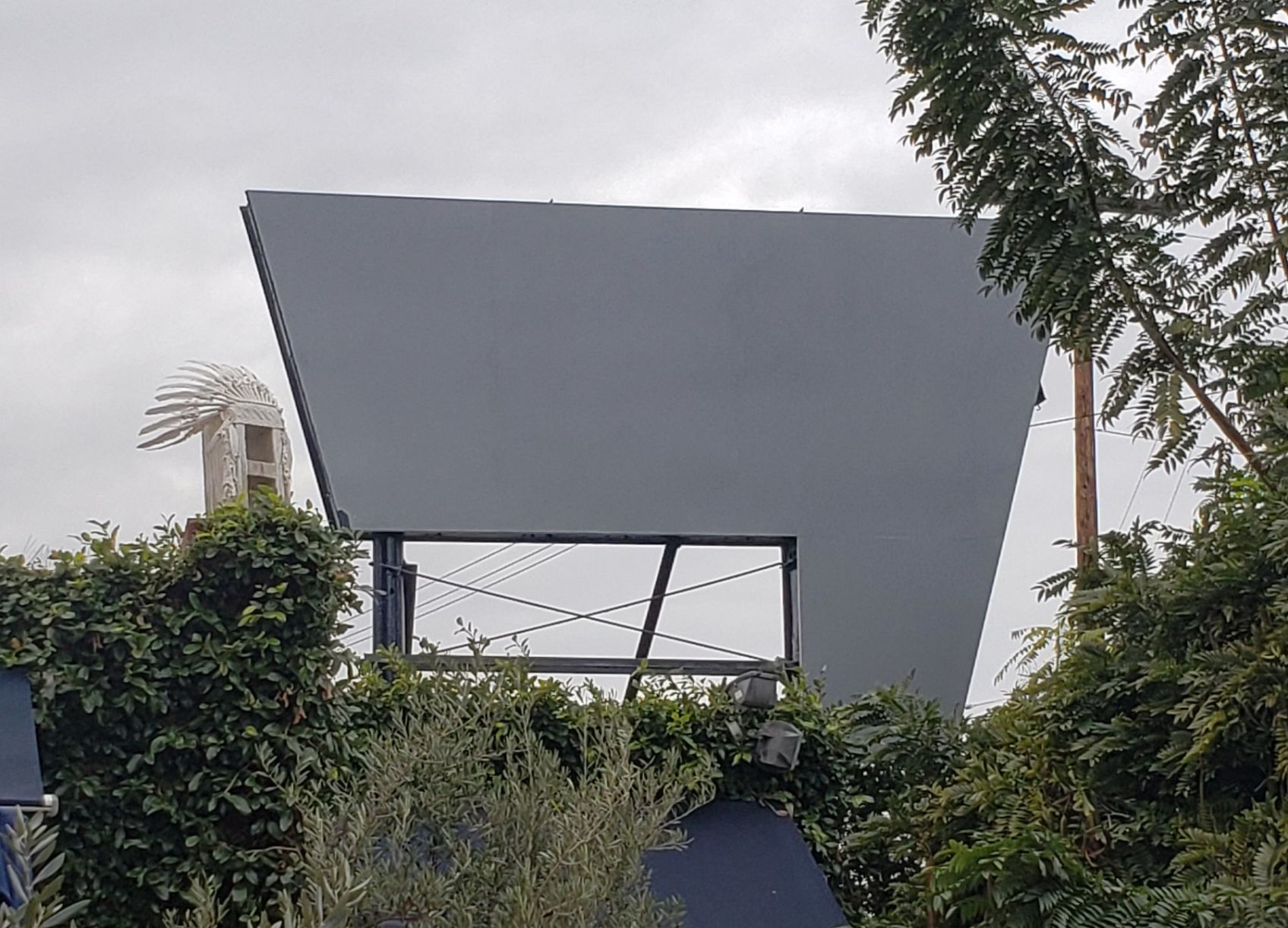 Blank Sunset Junction sign